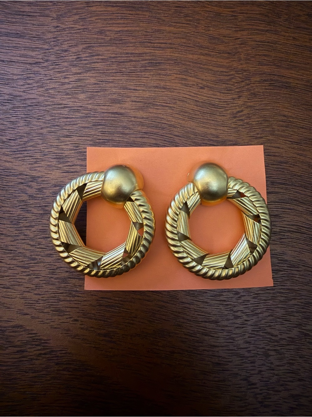Anne Klein Gold-Tone Braided Circle Clip Earrings